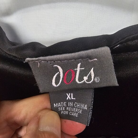 Dots Jacket Black Goth Whimsigoth Satin Ruffle Y2K Punk XL - Picture 8 of 11